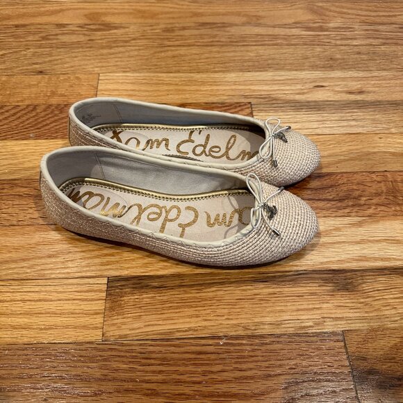 Sam Edelman Womens Falcon Raffia Ballet Flat - Picture 2 of 3